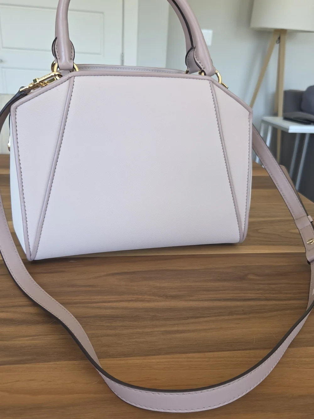 Michael Kors Pink Saffiano Leather Satchel